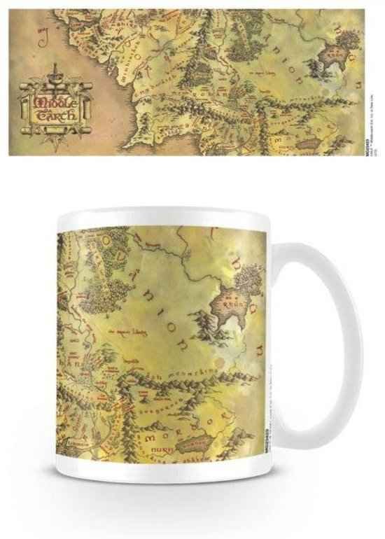 LORD OF THE RINGS MUG MIDDLE EARTH MAP 