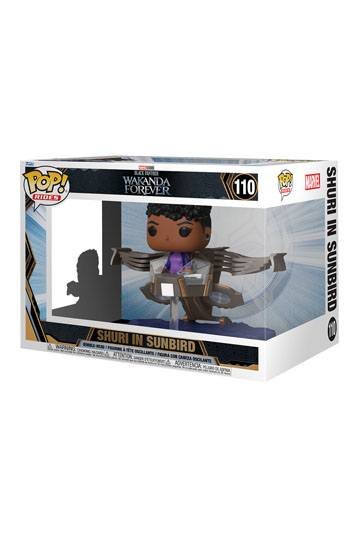 POP RIDES VYNIL FIGURE 110 BLACK PANTHER: WAKANDA FOREVER SUPER DELUXE SHURI IN SUNBIRD 15 CM