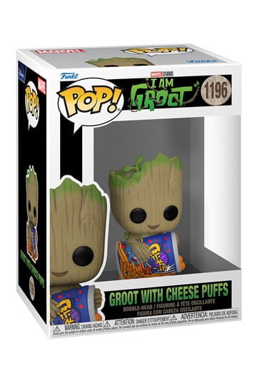 POP MARVEL VYNIL FIGURE 1196 I AM GROOT - GROOT W/CHEESE PUFFS 9 CM