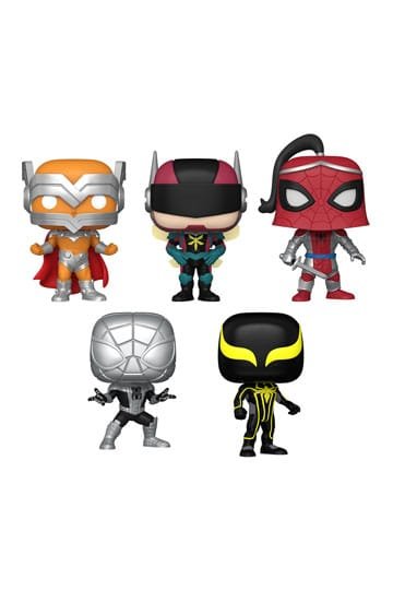 POP MARVEL VYNIL FIGURE 5-PACK YEAR OF THE SPIDER SPECIAL EDITION 9 CM