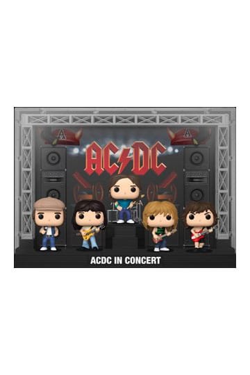 POP ROCK VYNIL FIGURE AC/DC - MOMENTS DLX 5-PACK AC/DC IN CONCERT 9 CM