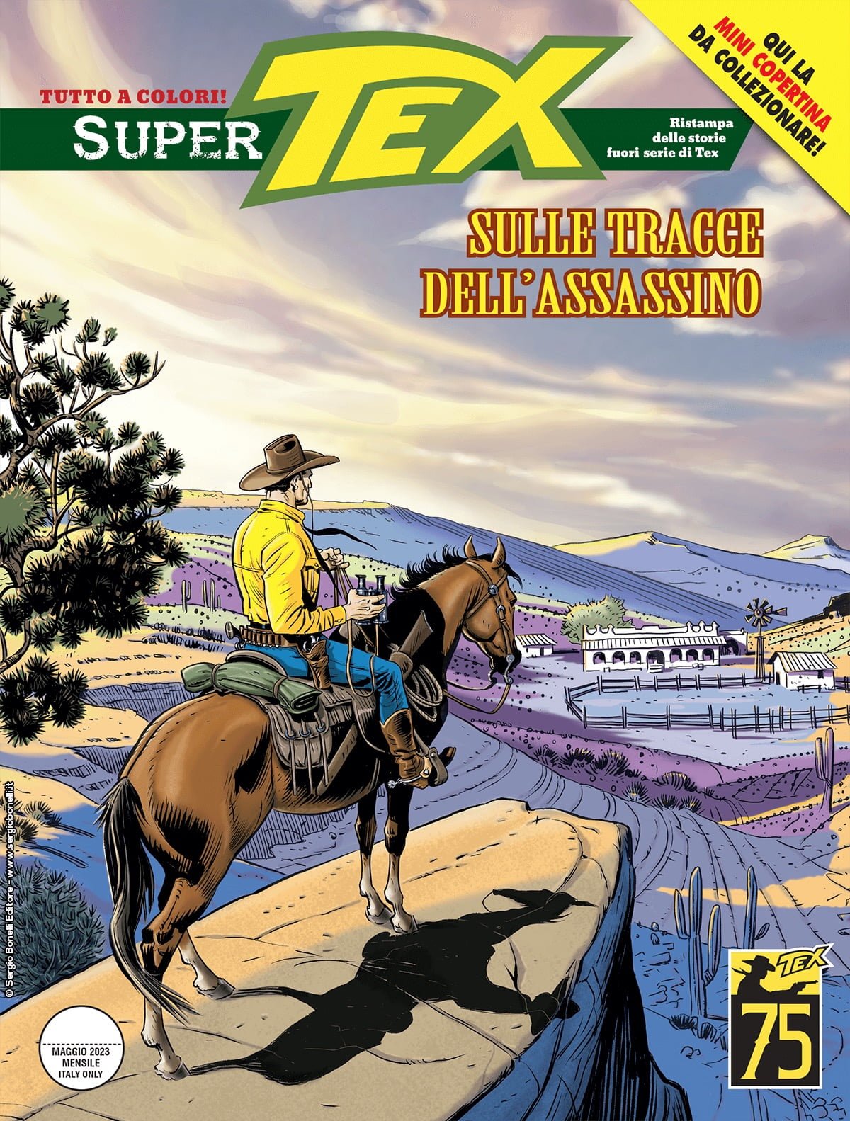 SUPER TEX 19 VARIANT SULLE TRACCE DELL’ASSASSINO (COVER B: TEX #600)