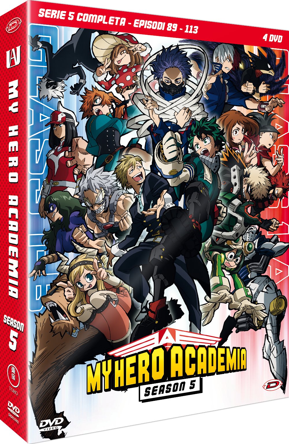 MY HERO ACADEMIA THE COMPLETE SERIES DVD STAGIONE 5 (EP 89-113) (4 DVD)