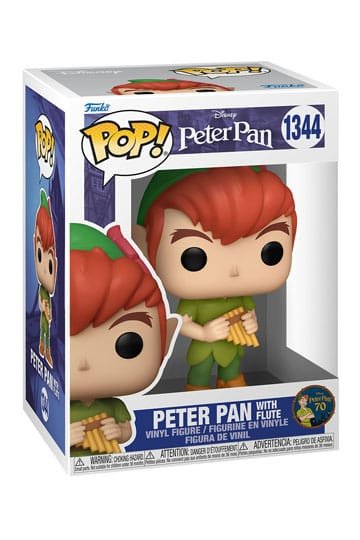 POP DISNEY VYNIL FIGURE 1344 PETER PAN 70TH ANNIVERSARY - PETER PAN WITH FLUTE 9 CM