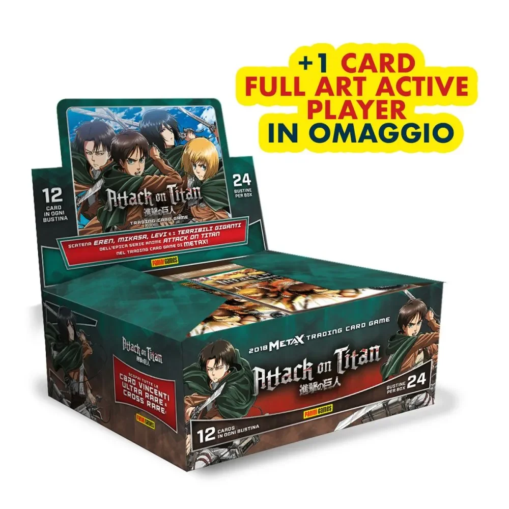 ATTACK ON TITAN TRADING CARD GAME BOX DA 24 BUSTINE